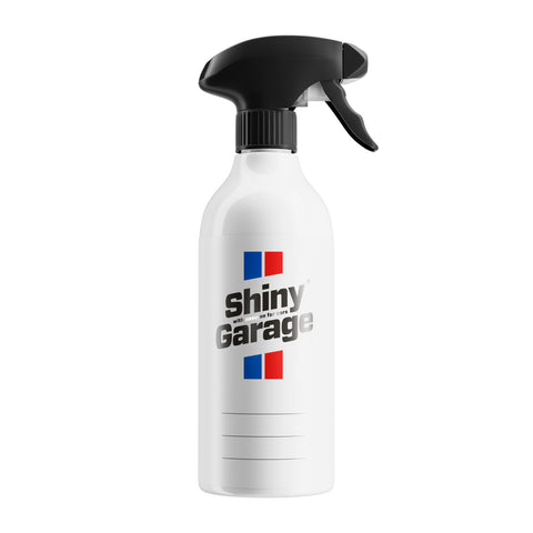 SHINY GARAGE LEERFLASCHE 500ML INKL. BLACK TRIGGER SPRÜHKOPF