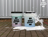 SHINY GARAGE WASCHEIMER 20L INKL. SCHMUTZSIEB ROT, INKL. DECKEL